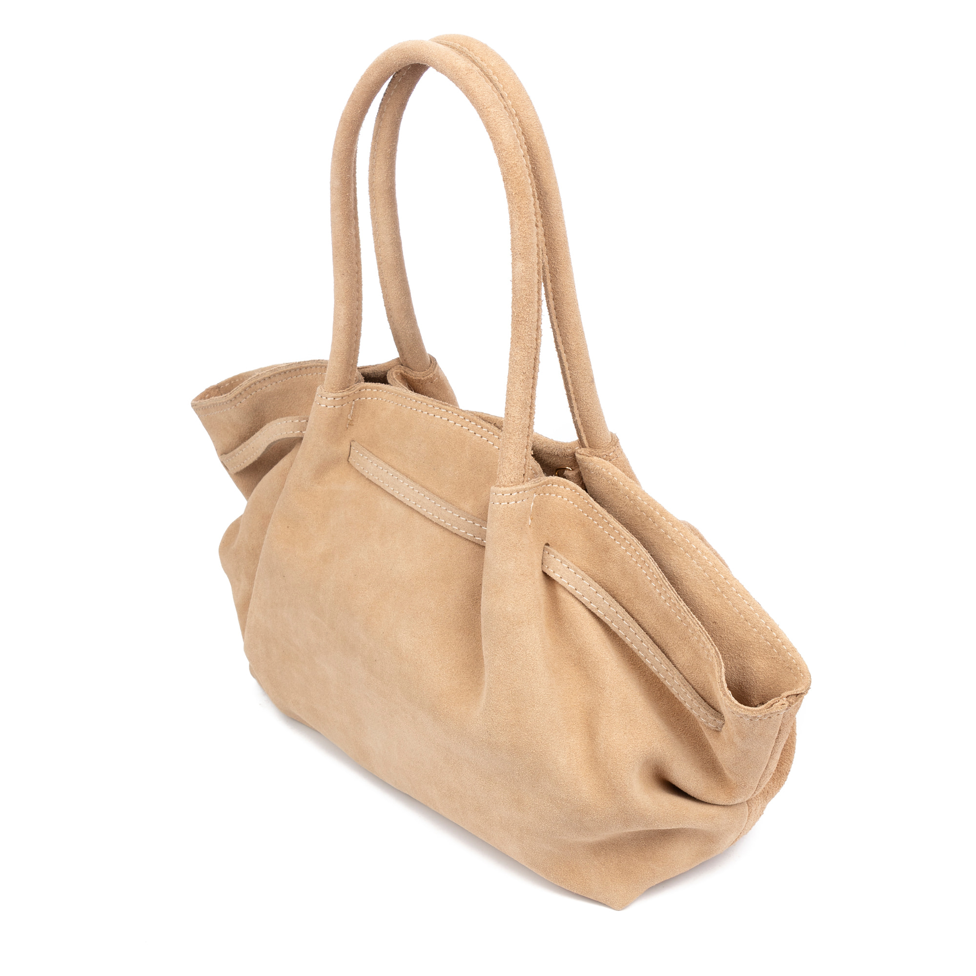 Baradili bolso de hombro mujer. Piel auténtica gamuza.