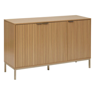 Buffet "Tasso" 3 portes L120cm effet bois naturel