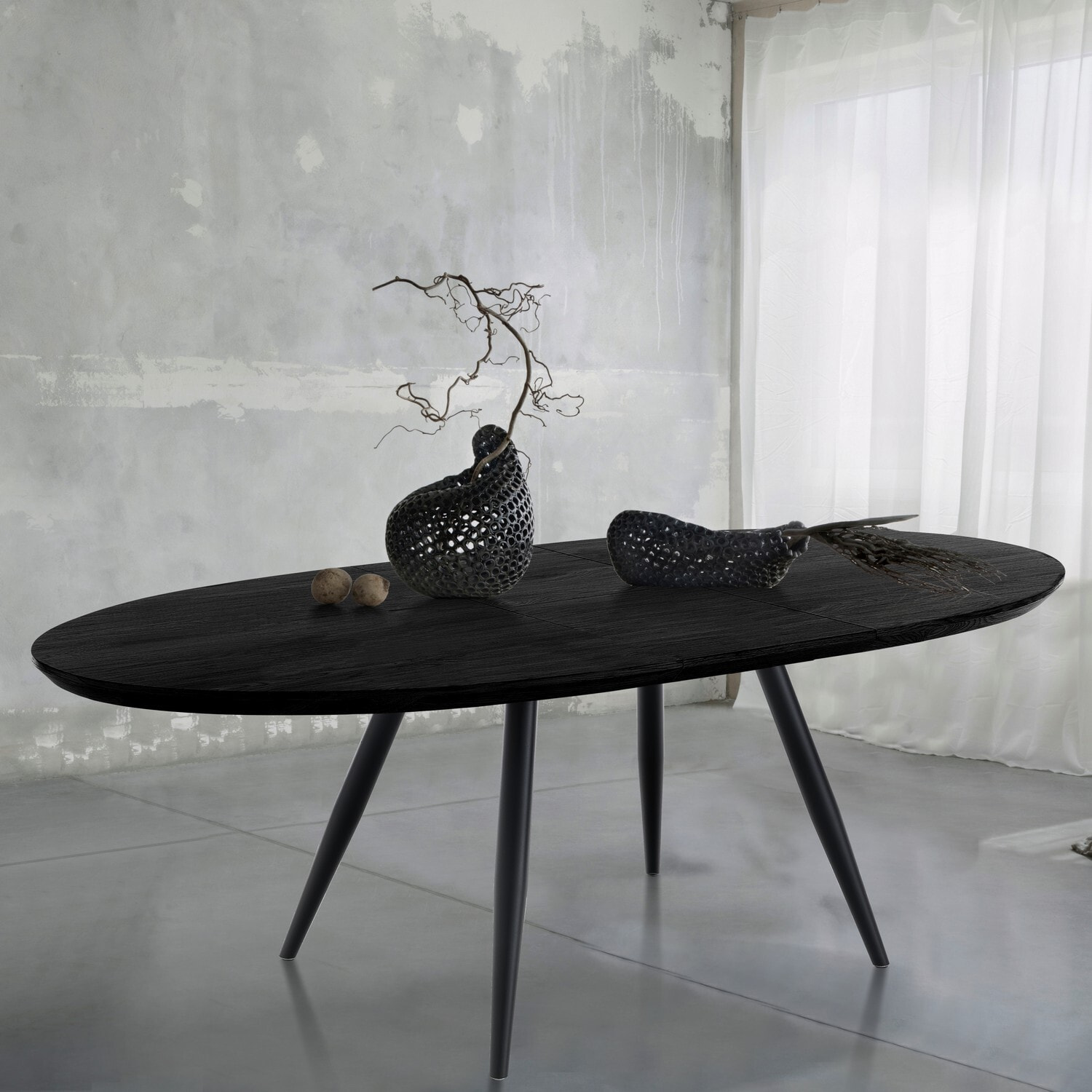 Oresteluchetta Tavolo allungabile OMEGA BLACK