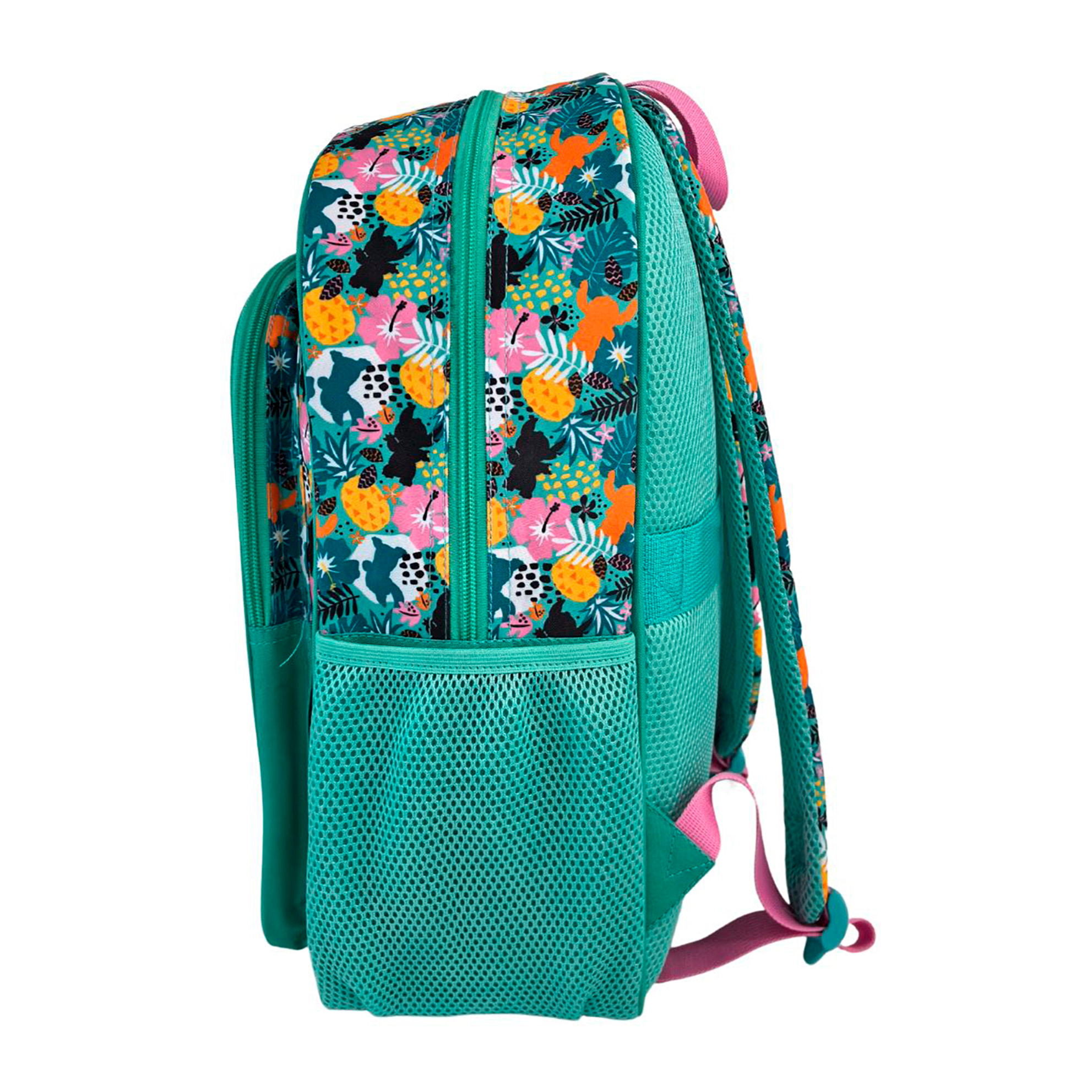 Stitch Tropical Mochila Primaria con doble compartimento adaptable a carro.