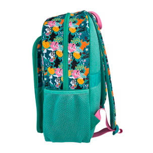 Stitch Tropical Mochila Primaria con doble compartimento adaptable a carro.
