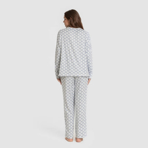 Pigiama lungo da donna secret fatuo indigo
