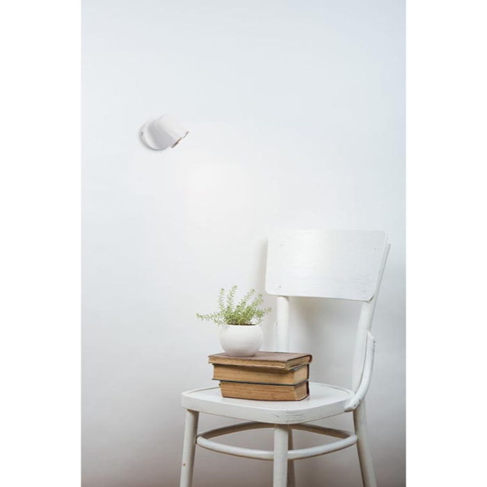 Forlight Adri proyector de uso interior para iluminar frontalmente y hacia abajo con luz led en blanco cálido 3000k en color blanco