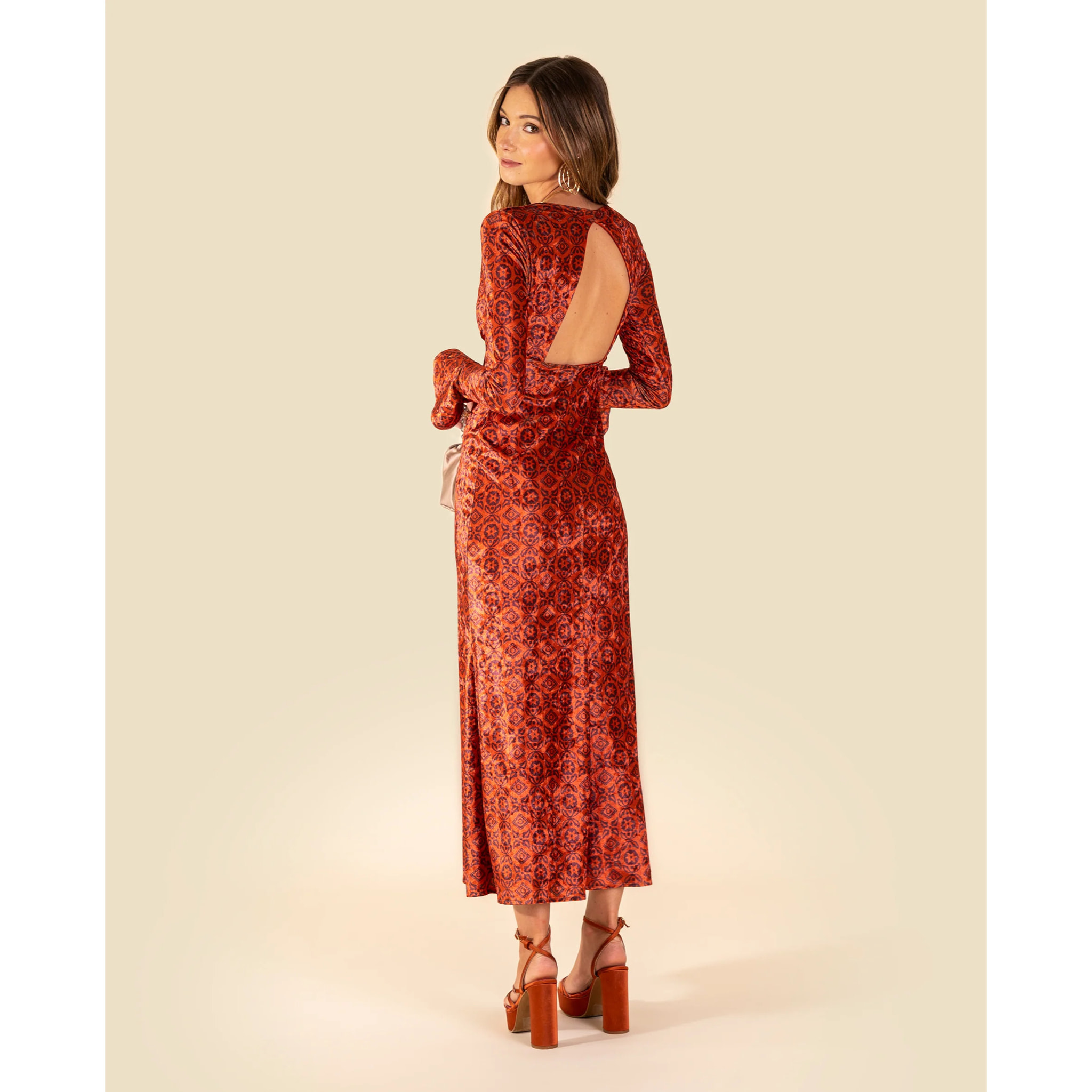Vestido de terciopelo corte sirena