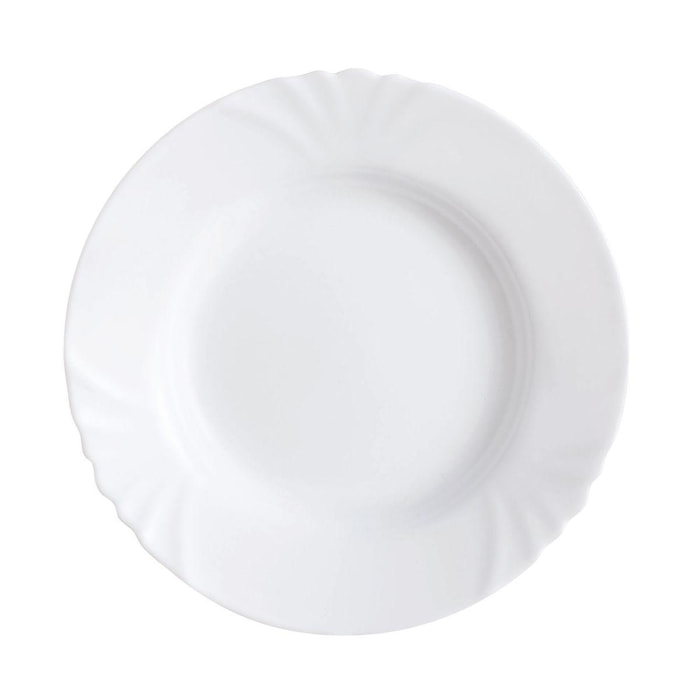 Assiette creuse blanche 22.5 cm Cadix - Luminarc