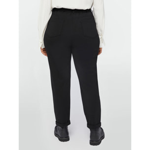 Fiorella Rubino - Pantalones rectos de viscosa LENZING™ ECOVERO™ - Negro
