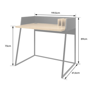 Bureau bois et noir CHARLES