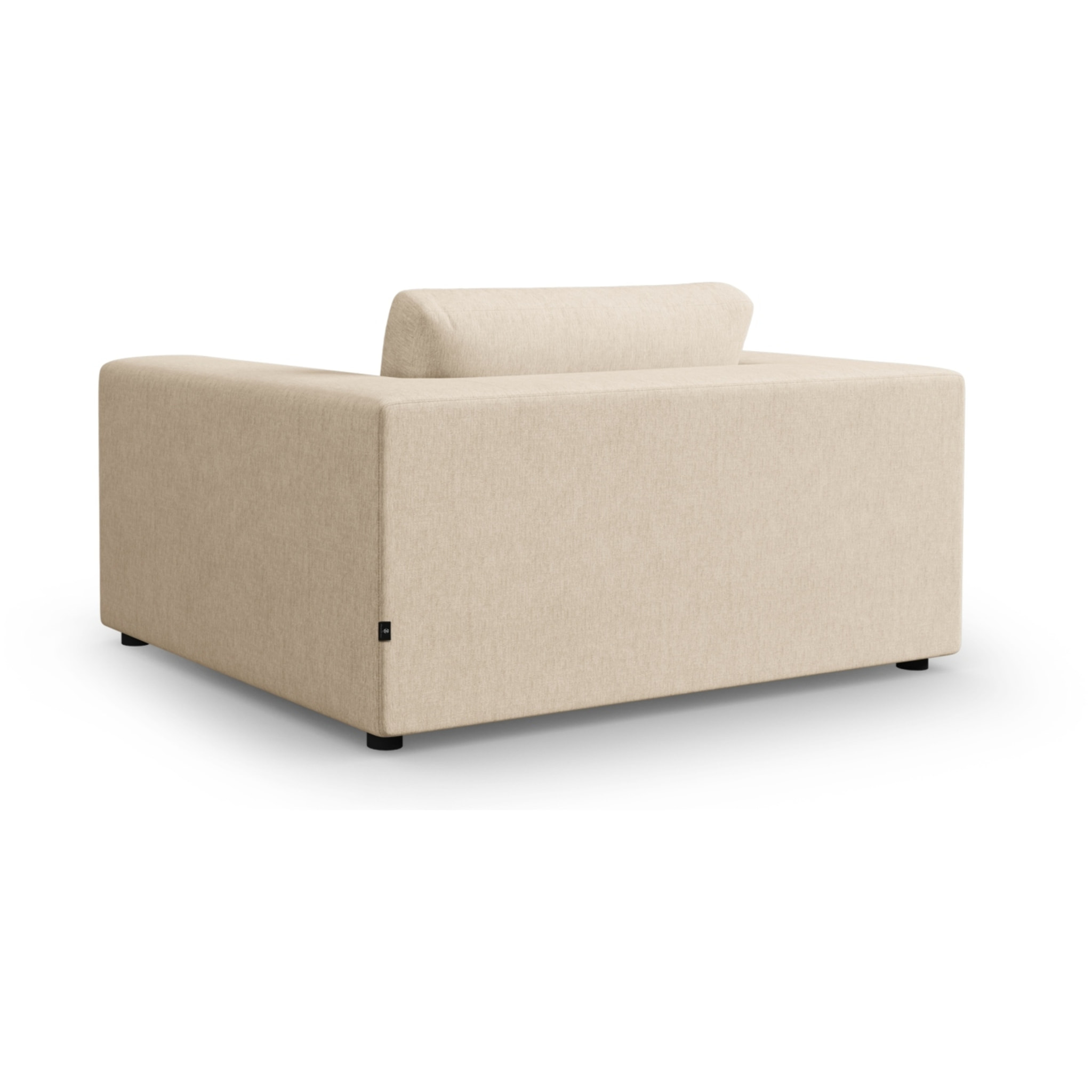 Canapé "Tendance" 1,5 place en tissu structurel beige