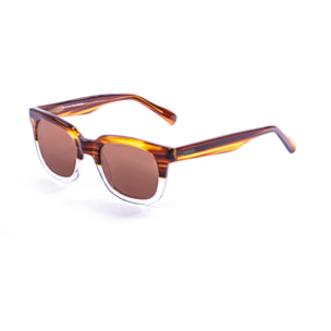 Gafas de sol LENOIR NICE - Marrón claro y blanco / Marrón