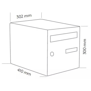 Boite à lettres Probat Verte double face DECAYEUX - Code clé 1 - 125983