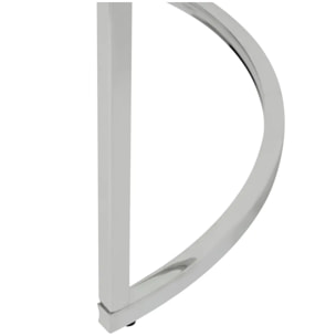 2 tables gigognes "Kneo" argent 80x80x43,2cm