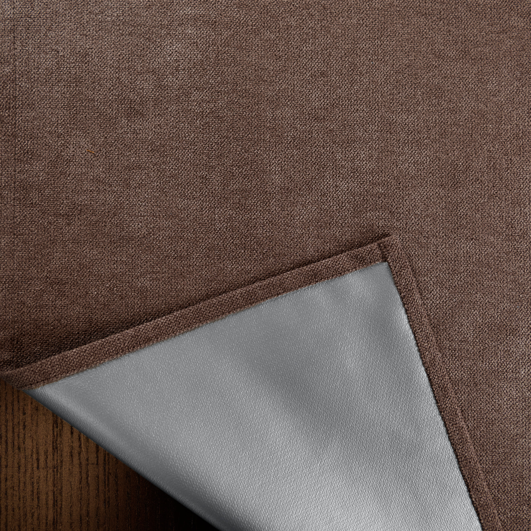 Rideau thermique occultant à œillets et réflecteur de chaleur - Marron Brun