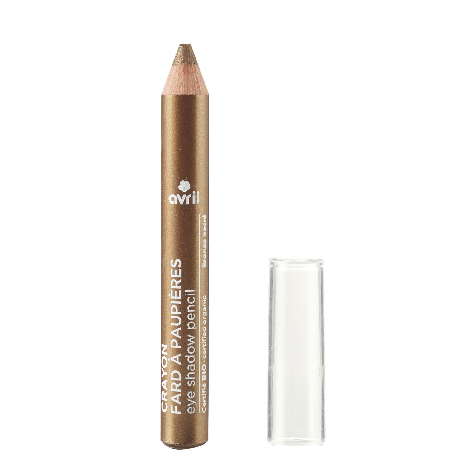 Fard à Paupières COSMOS Organic Ecocert - Crayon Fard à Paupières à l'Huile de Graine de Ricin Bio