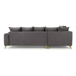 Canapé Tissu Angle Droit Altamo - 4 Places