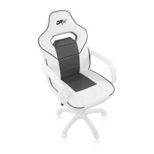 Silla gaming DRW Blanco - Gris DRW