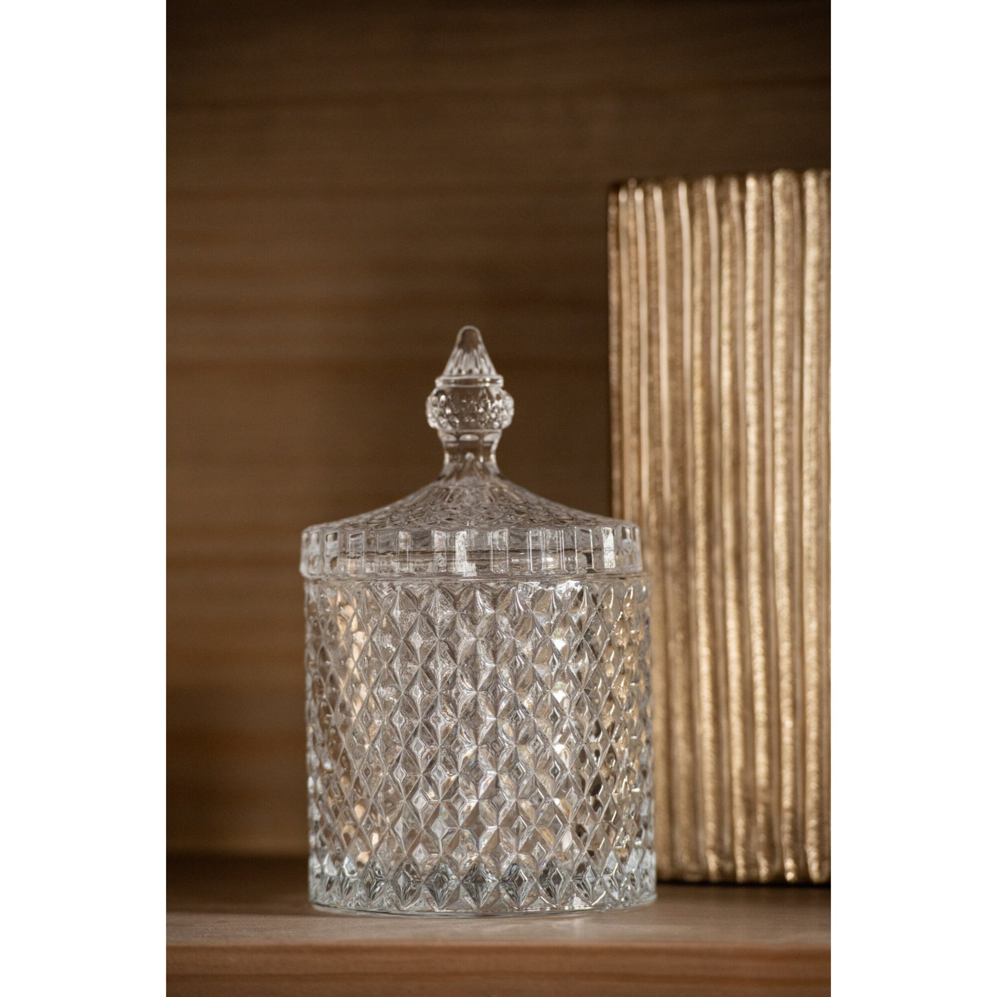 J-Line pot de conservation Cylindrique - verre - transparent - large