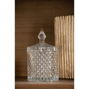 J-Line pot de conservation Cylindrique - verre - transparent - large