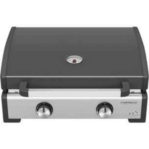 Plancha gaz CAMPINGAZ à poser MASTER 2 COOK - Housse 2210866 avec couvercle de cuisson