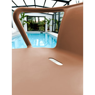 DIEGO - Lot de 2 fauteuils de jardin empilables en Polypropylène