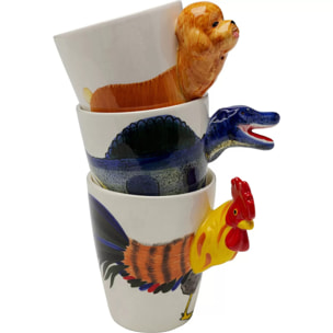 Mugs coq set de 4 Kare Design