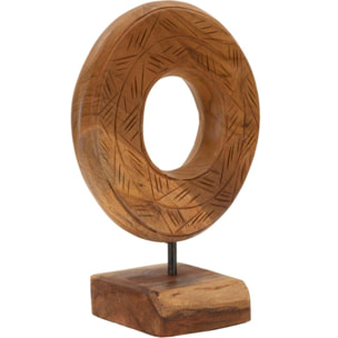 SCULTURA DORAT IN TEAK RIC. CM 20X10X28 (PEZZI UNICI - NON RIP. IN SERIE)