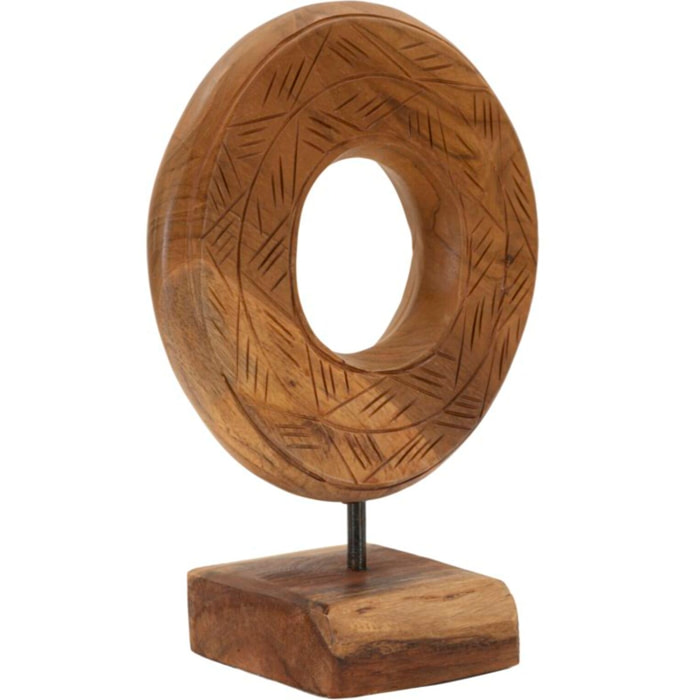 SCULTURA DORAT IN TEAK RIC. CM 20X10X28 (PEZZI UNICI - NON RIP. IN SERIE)