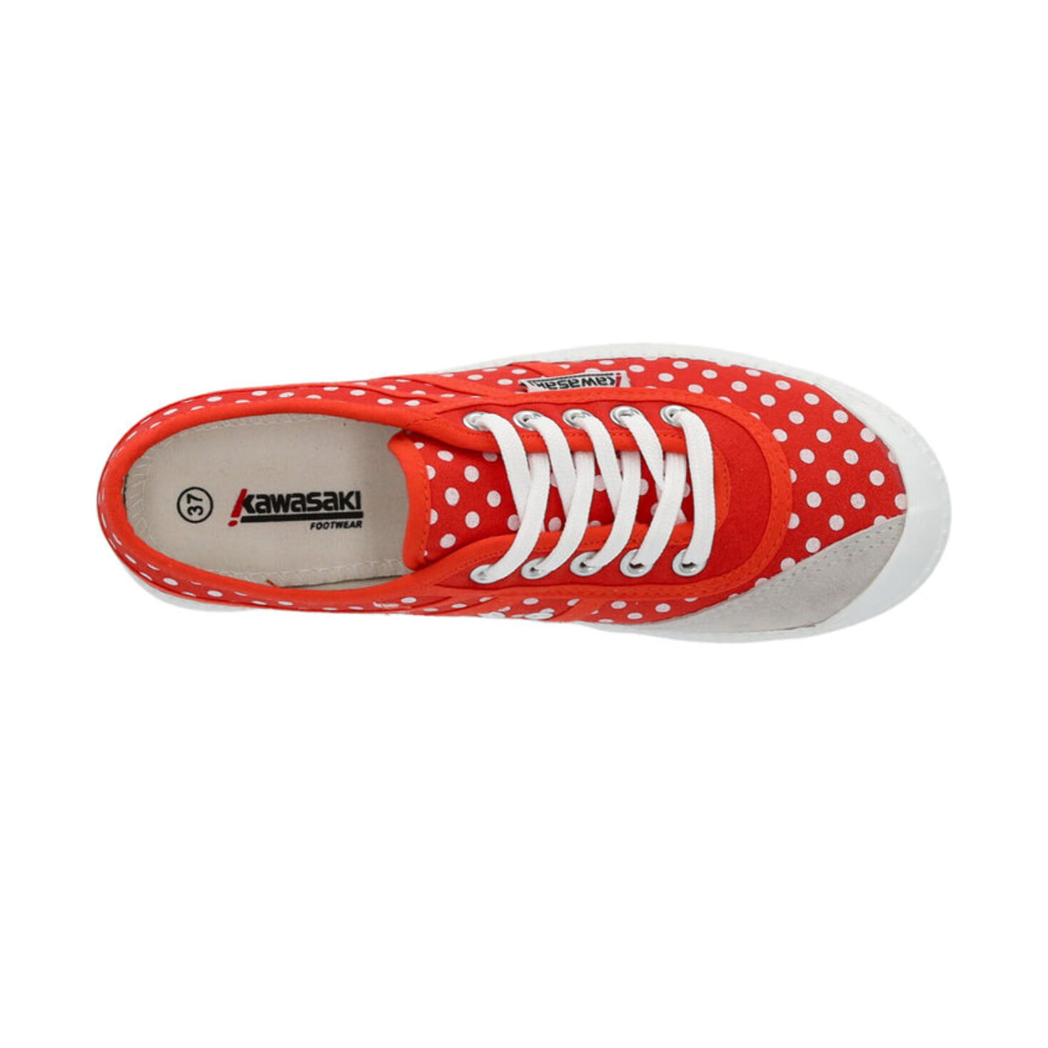 Zapatillas Sneaker Unisex - KAWASAKI Polka Canvas Shoe  5030 Cherry Tomato