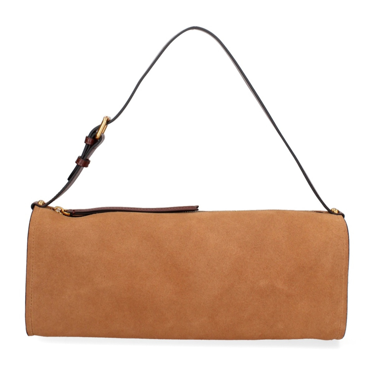 Borsa a spalla da donna Made in Italy - Valoria Chic - Pelle scamosciata - 35.0 x 14.0 x 10.0 cm