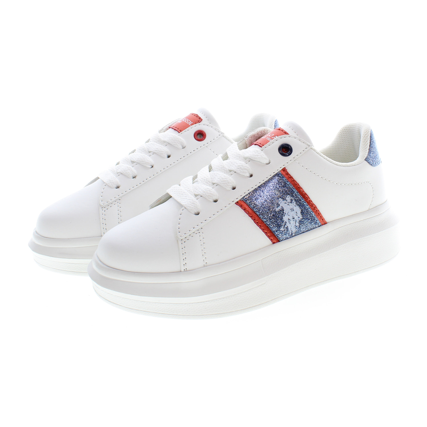 Sneakers U.S. Polo Assn White-Dark Blue