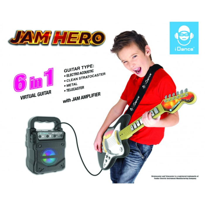 GUITARRA ELÉCTRICA CON AMPLIFICADOR JAM HERO