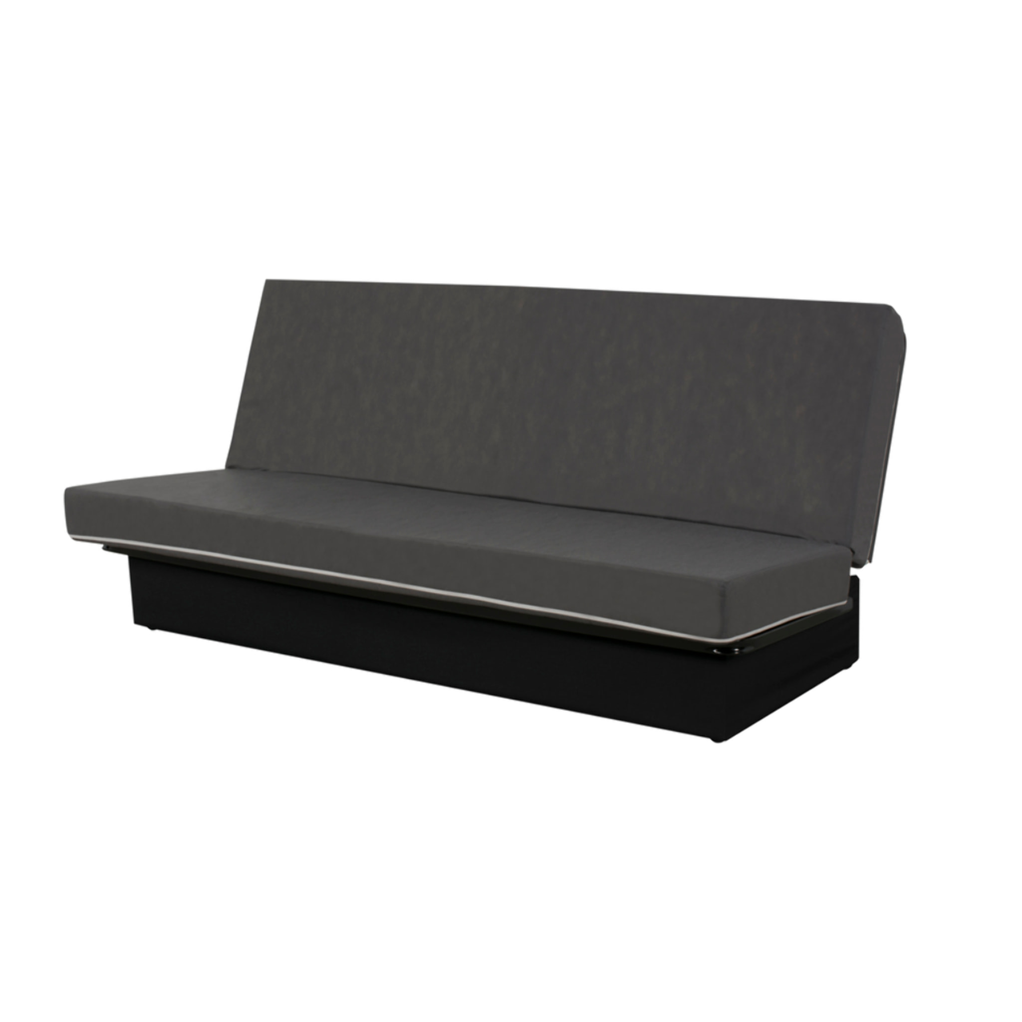 Canapé convertible Melissa, matelas Simmons, 120 x 190 cm, 2 coussins offerts, marine