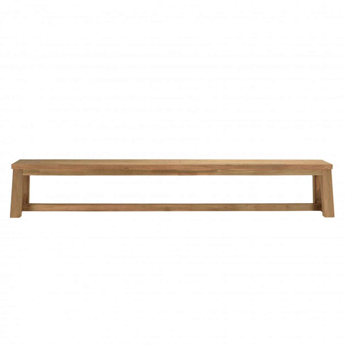 KALLY - Banc de jardin 270x35cm en teck recyclé couleur naturelle