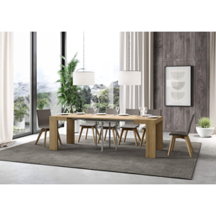 Table Roxell Extensible Chêne Nature 90x90 Allongée 246