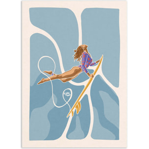 Affiche - Blue Duckdive - Art Rider