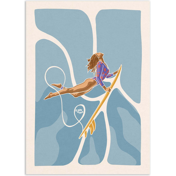 Affiche - Blue Duckdive - Art Rider