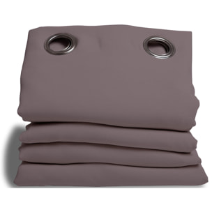 Rideau Grande hauteur Phonique Thermique et Occultant 'Moondream' - Gris souris