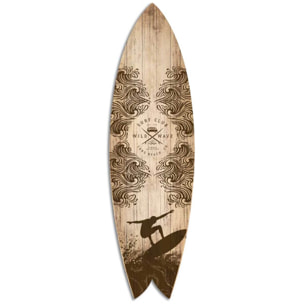 Planche decorative de surf Wild Wave Tableau alu Dibond