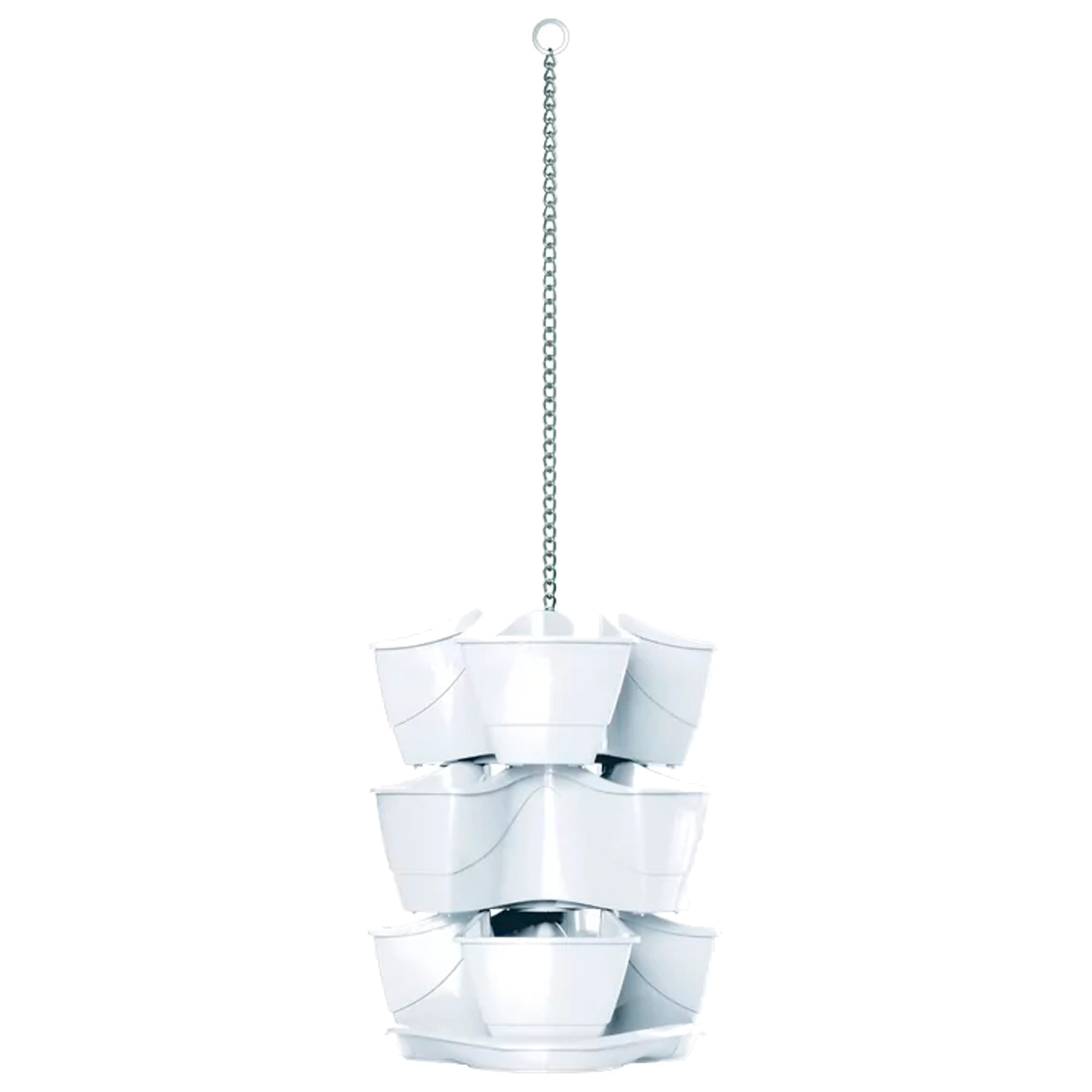 Jardín vertical colgante coubi herbal 9l., dimensiones (mm) 295x295x880, color blanco
