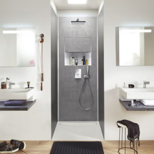 Colonne de douche encastrée thermostatique Modulo carré