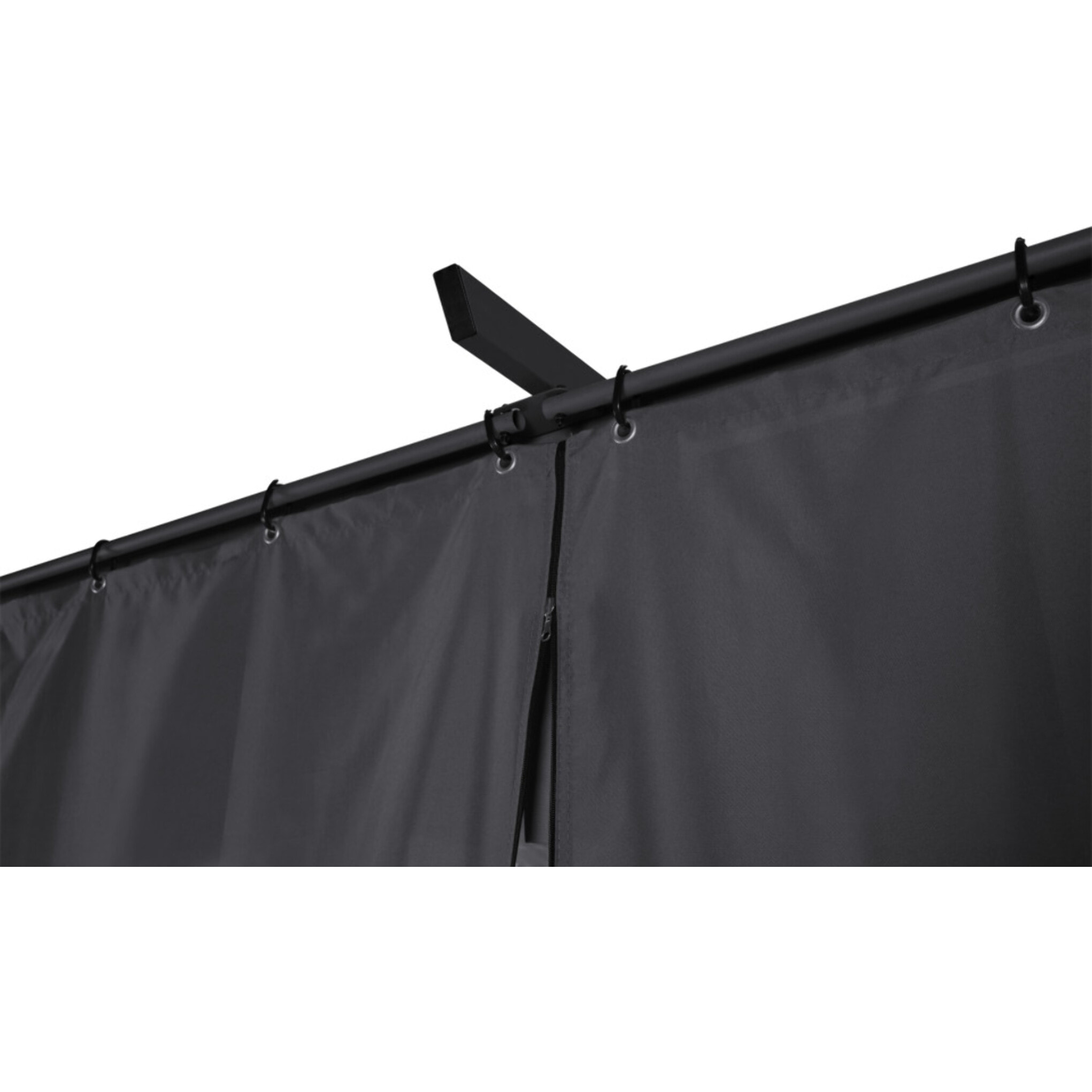 Pergola Marina 3x4m toit rétractable + 4 rideaux