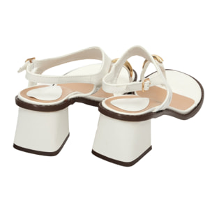 Sandali infradito con accessorio - tacco 6,5 cm