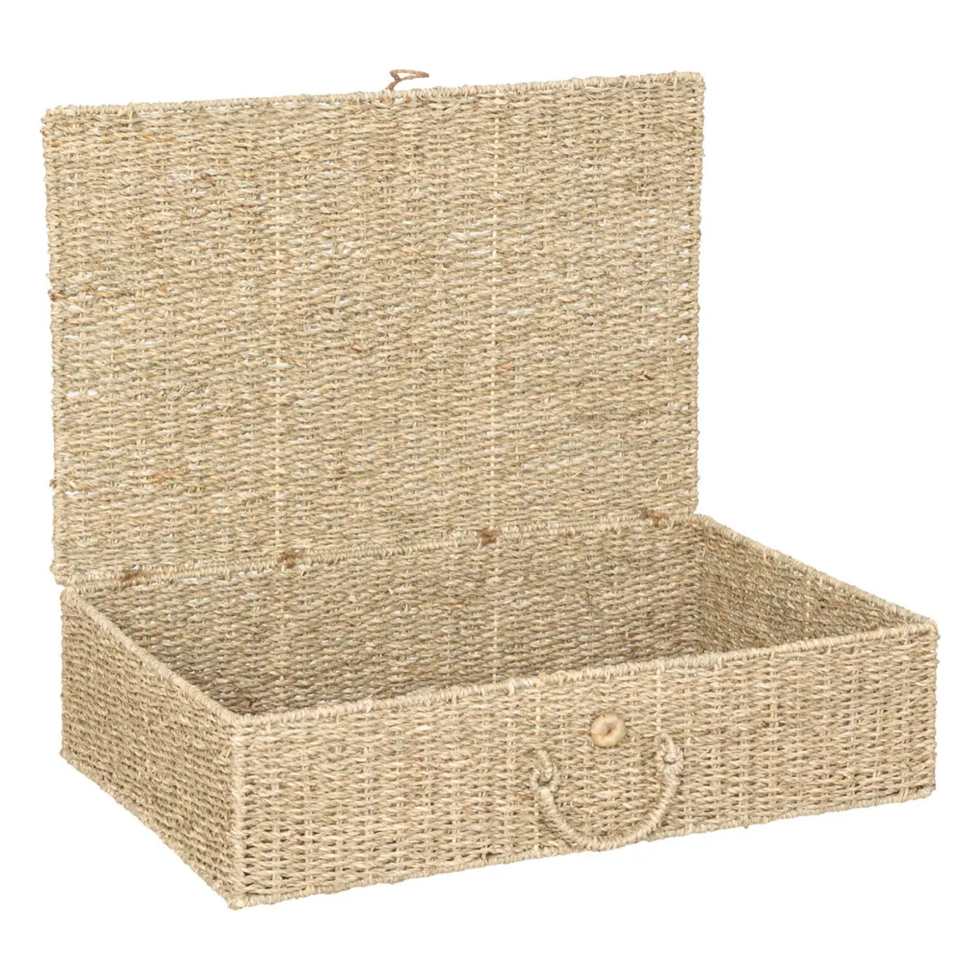 Set de 2 paniers "Cora" en paille & métal L60/80cm