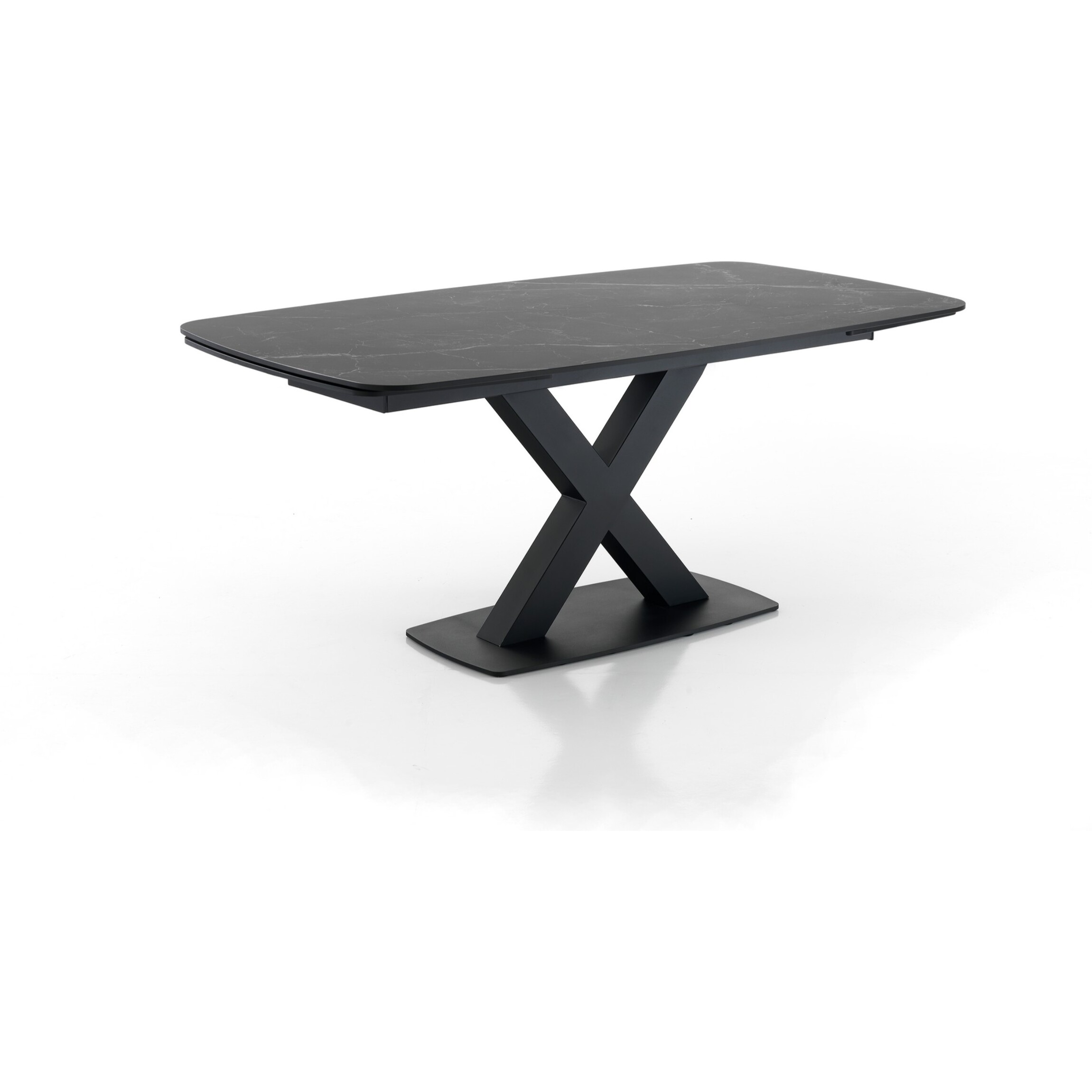 Tomasucci Table à rallonge ALEXA NOIR MARBLE