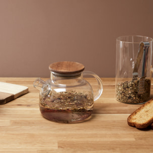 Theiere Verre Acacia 90cl In0/m12