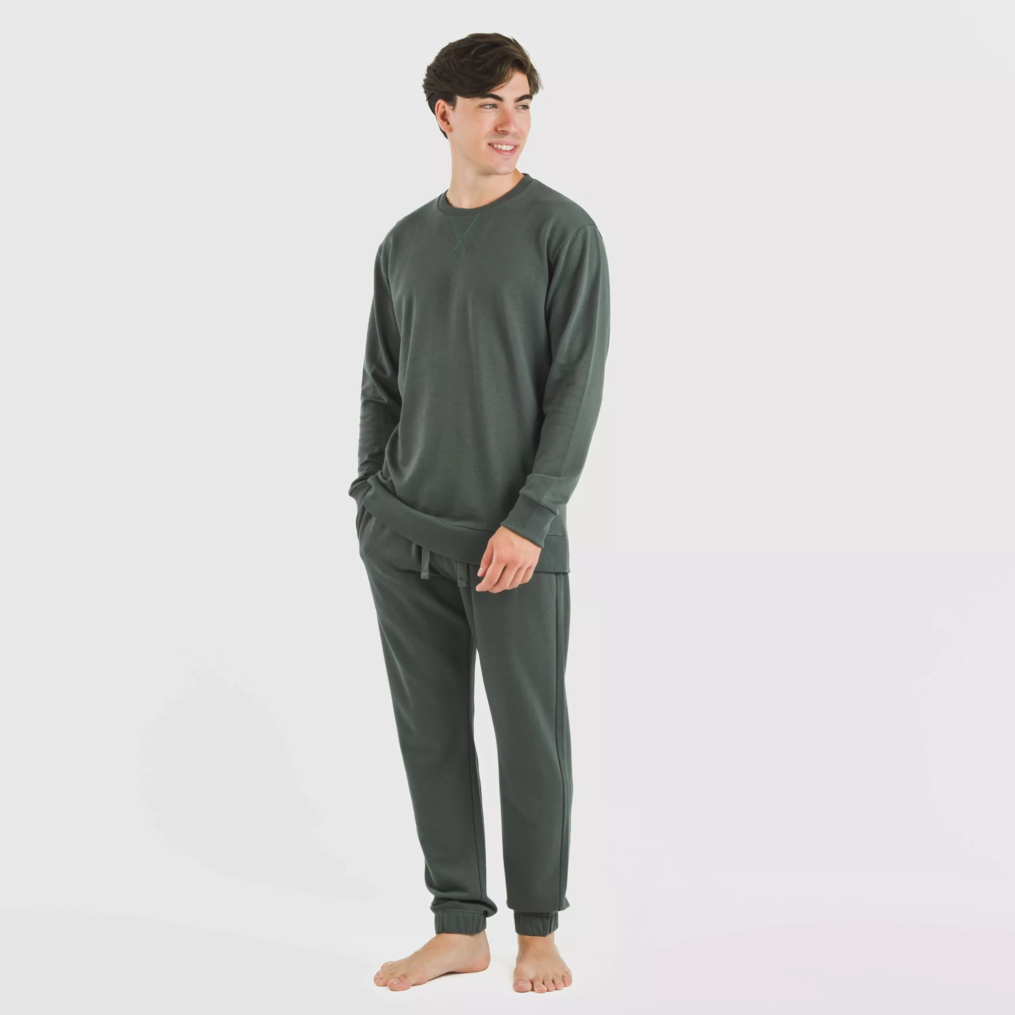 Pantalón largo básico deportivo verde menta