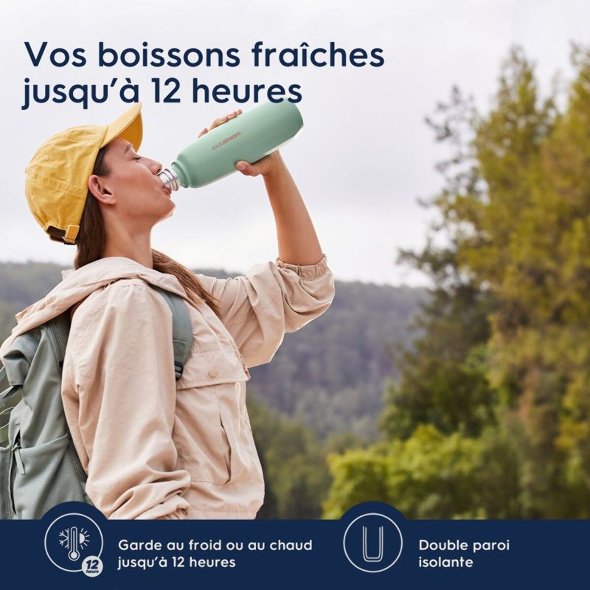 Bouteille SODASTREAM Gourde Fizz & Go Cool bleue