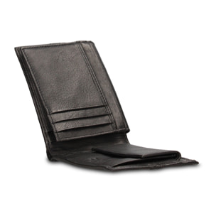 Portafoglio uomo in vera pelle - Modello Astero Plus - Casual - 12.5 x 9.0 x 2.0 cm