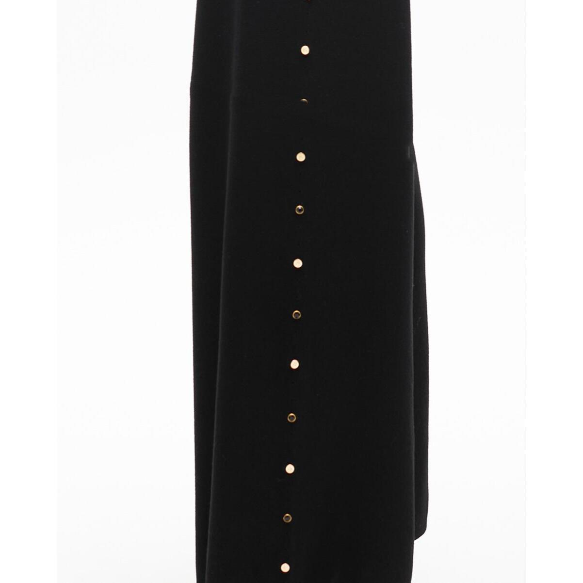 Pantaloni dritti con borchie laterali