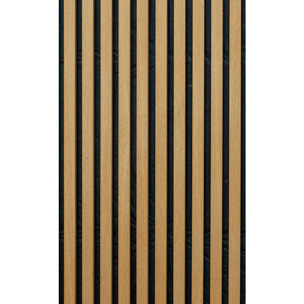 Rouleau revêtement adhésif vinyle au mètre - Sticker mural panneau de bois - NOIR MODERNE