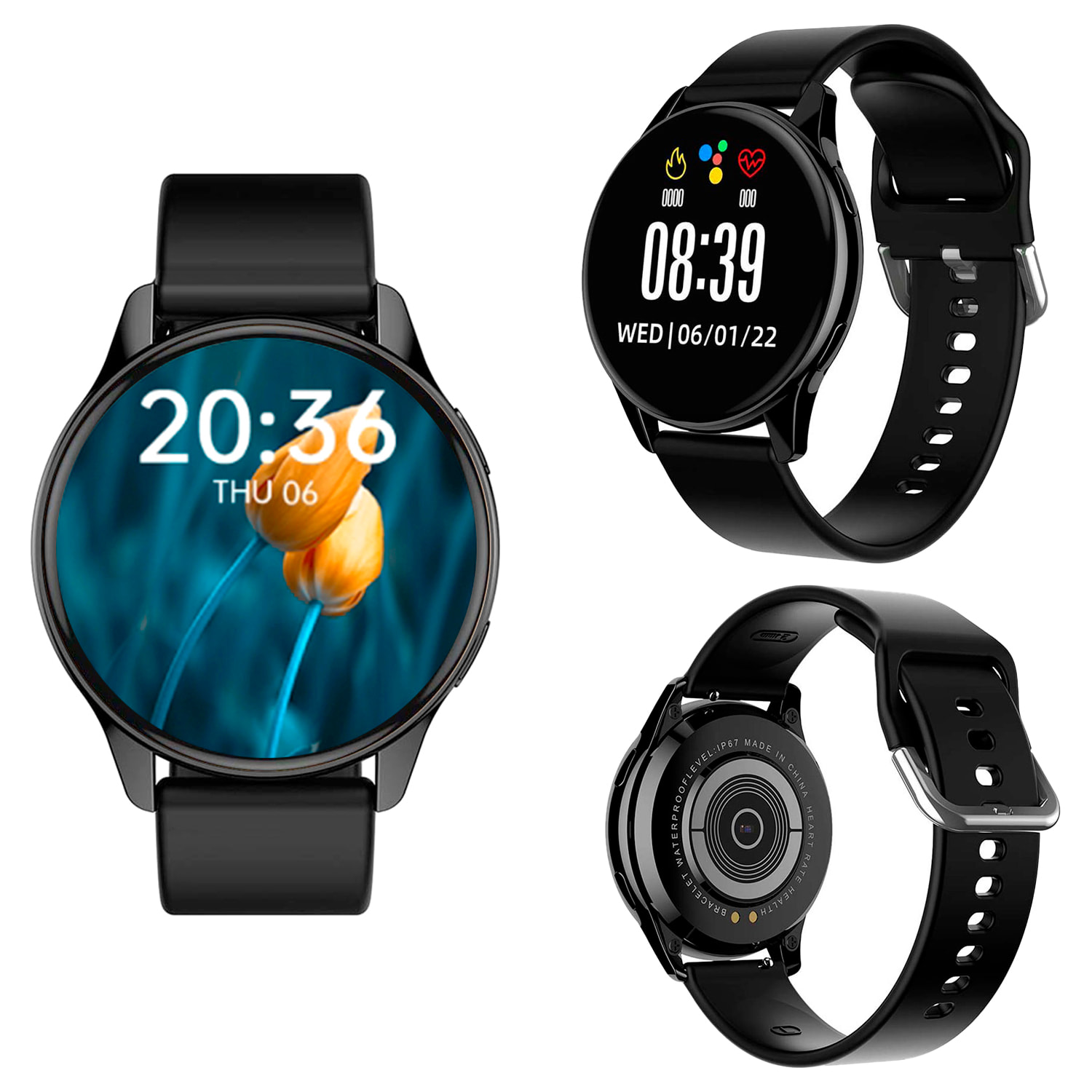 Smartwatch T2 Pro con pantalla AMOLED de 1.52", llamadas Bluetooth, notificaciones y modos de deporte.